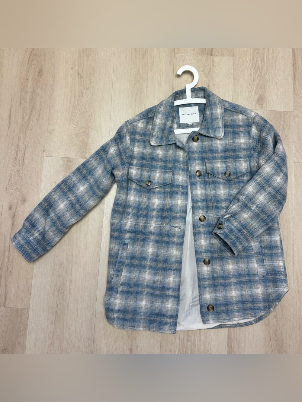 American Eagle Women’s Flannel Plaid Shacket